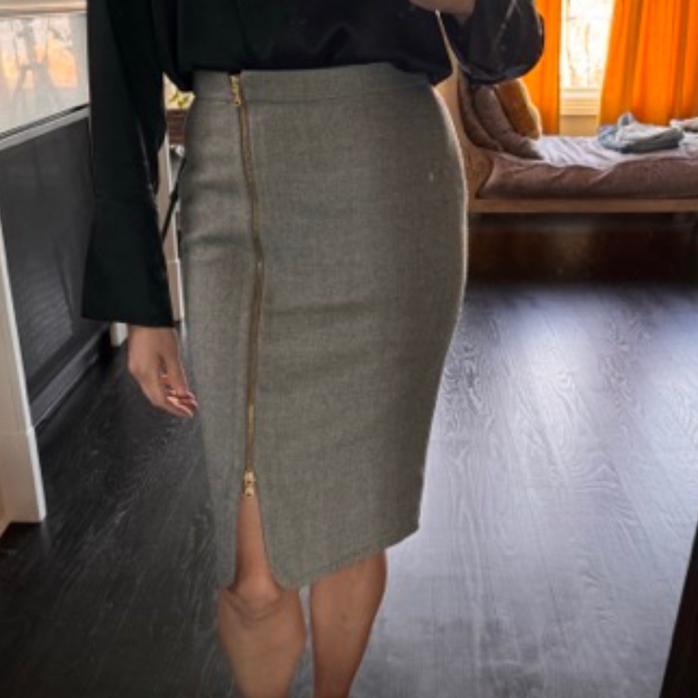 100% Wool pencil skirt by J Crew 0